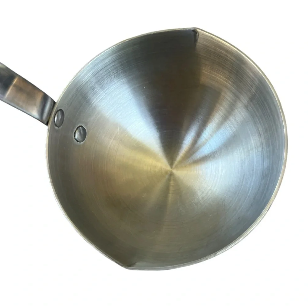 Vintage EKCO Stainless Vanadium Kitchen Soup Ladle Black Handle 12”